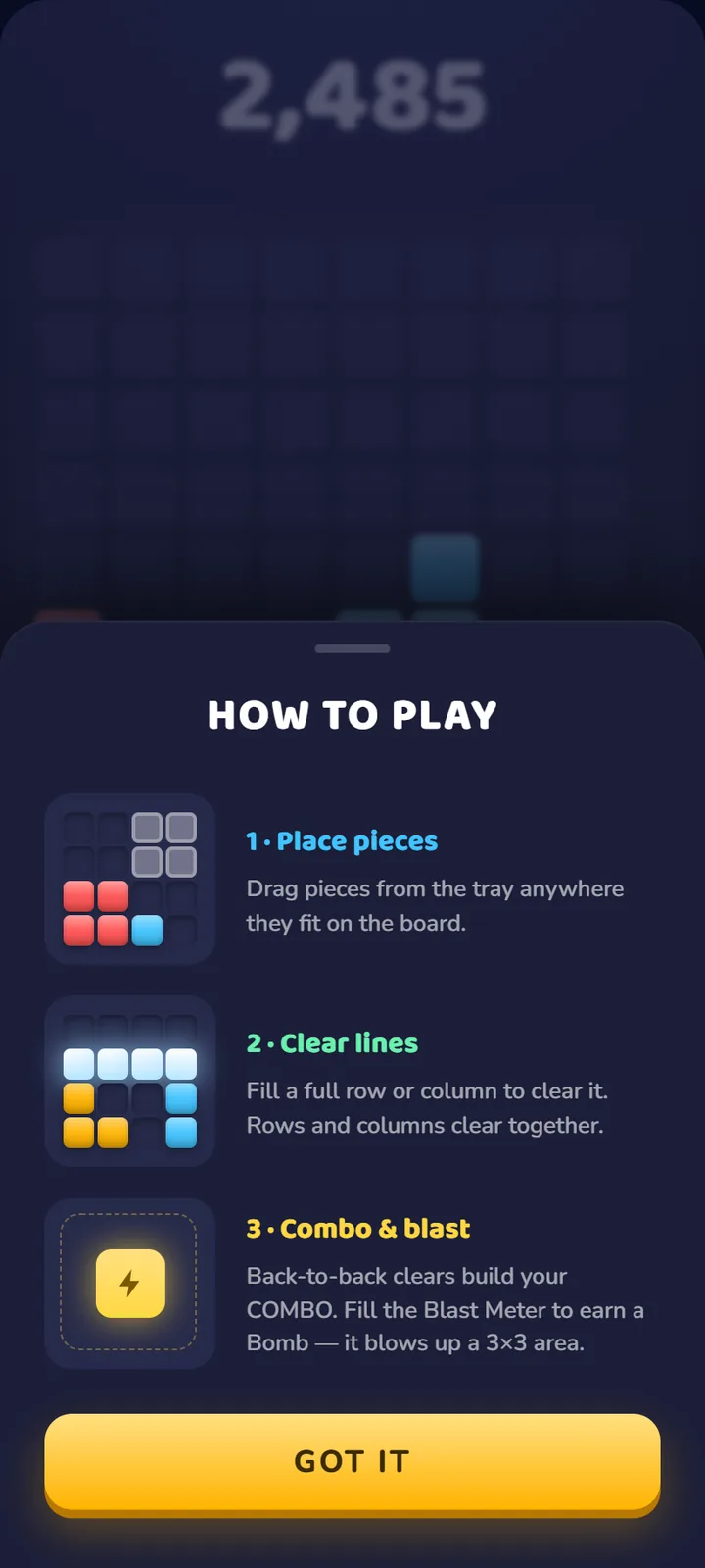 Block Combo — screenshot